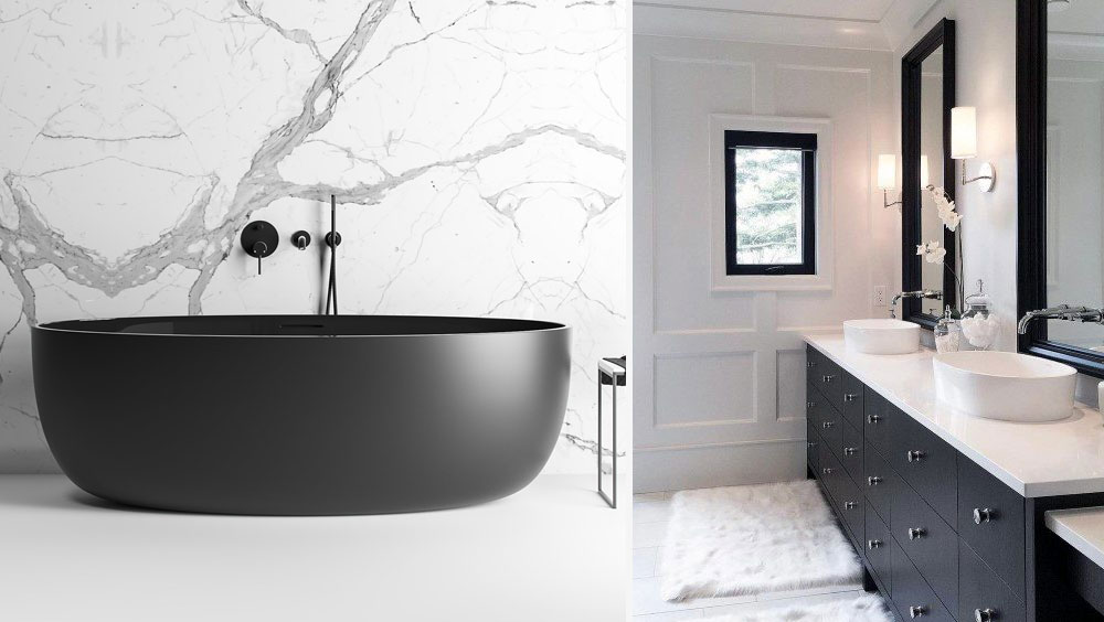 Black & White Ideas for the Master Bathroom