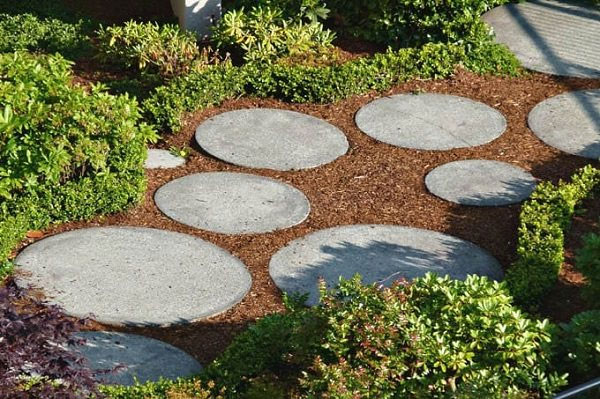Wood Chip Garden Pathway