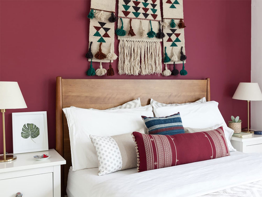 colorful thro pillows