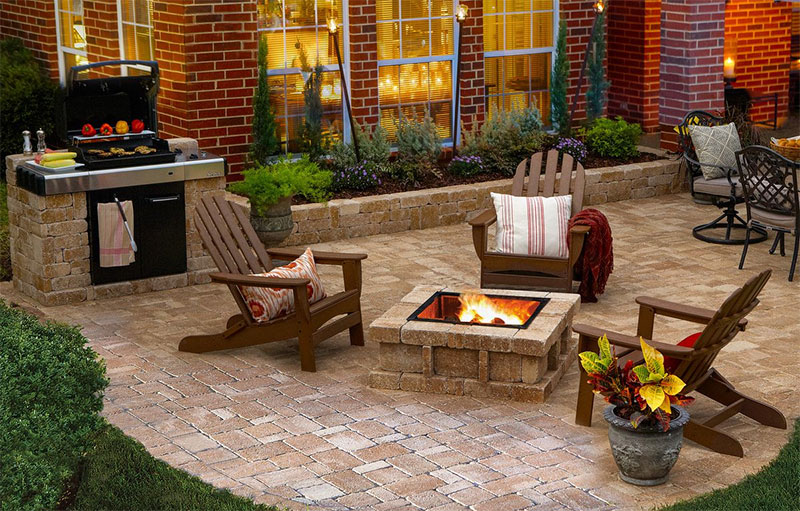 Add a Backyard Fire Pit for Warmth
