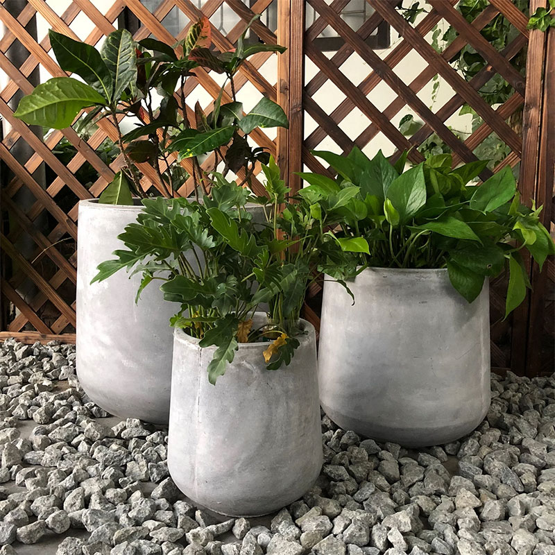 Get The Bold Look With Concrete Planters