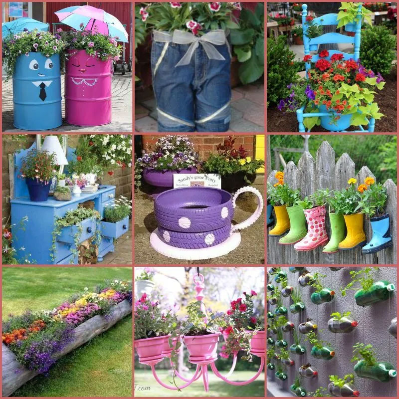 Recycle Household Items Into Plant Pots