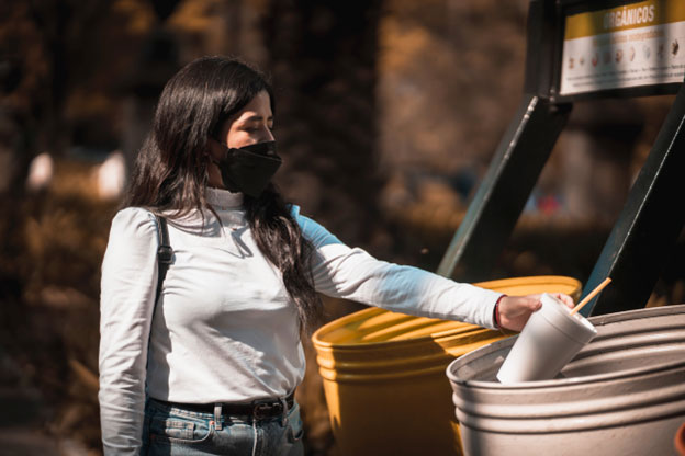 Many recycling bins now