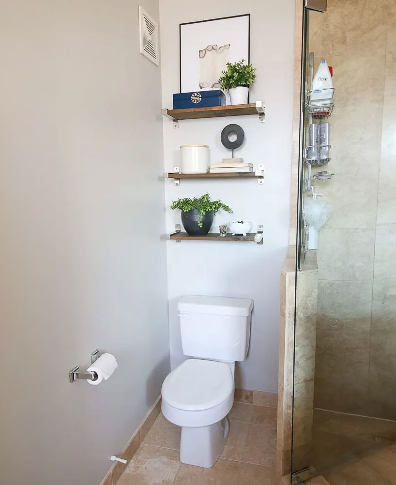 Over The Toilet Shelves