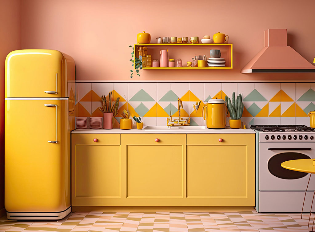 Small Kitchens  Big Colors