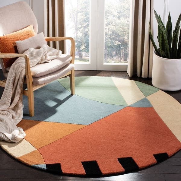 SAFAVIEH Handmade Rodeo Drive Sofoula Mid Century Modern Abstract Wool Rug Bed Bath Beyond 3994364