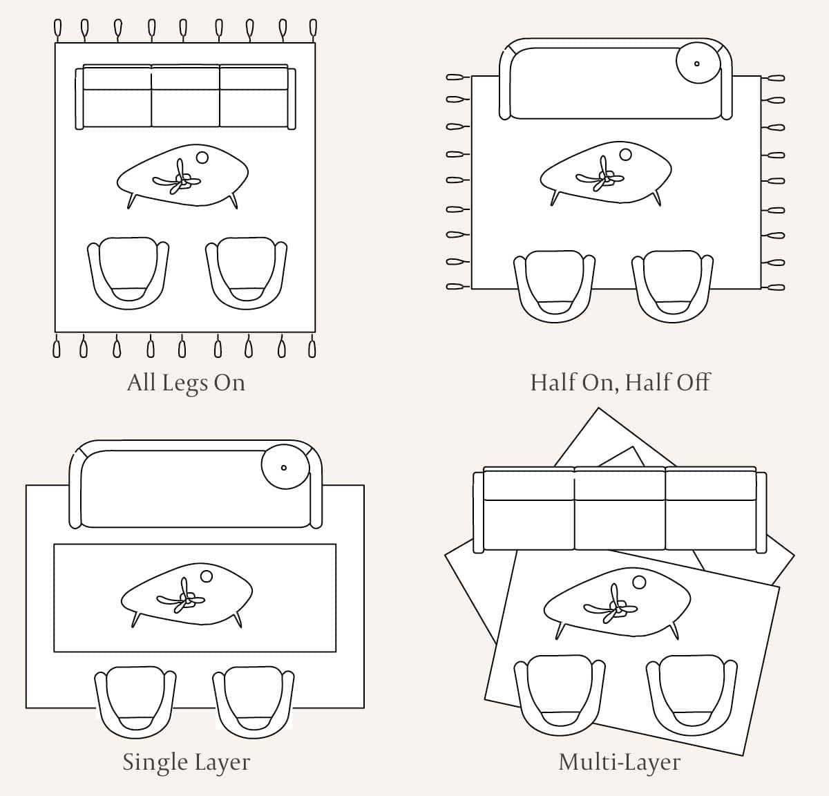 rug sizes for living room